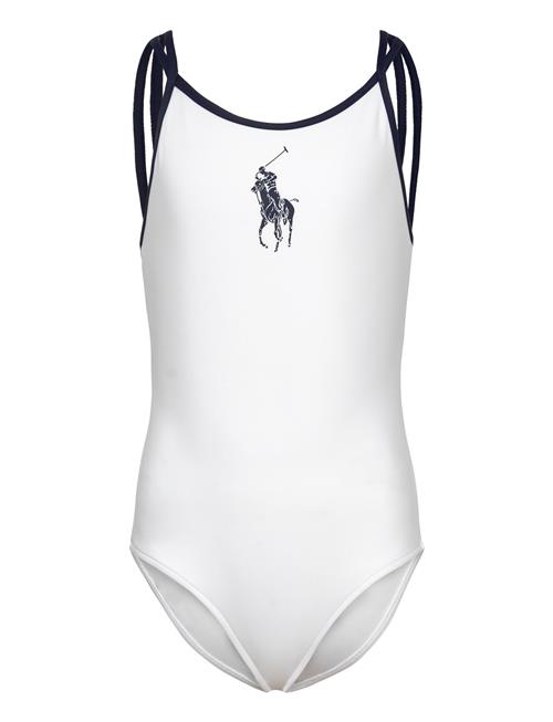 Se Big Pony -Piece Swimsuit Ralph Lauren Kids White ved Booztlet