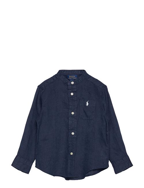 Linen Shirt Ralph Lauren Kids Navy