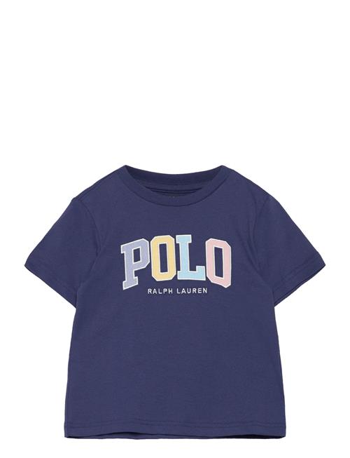 Logo Cotton Jersey Tee Ralph Lauren Kids Navy