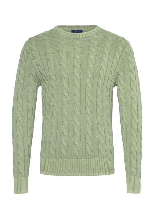 Cable-Knit Mineral-Dyed Cotton Sweater Polo Ralph Lauren Green