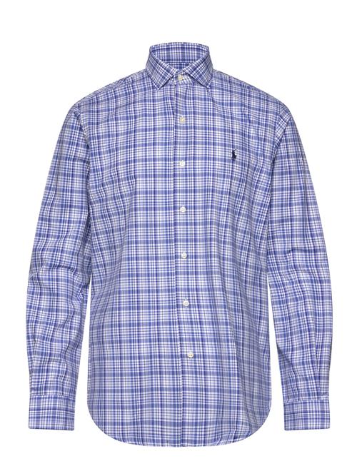 Classic Fit Plaid Stretch Poplin Shirt Polo Ralph Lauren Blue