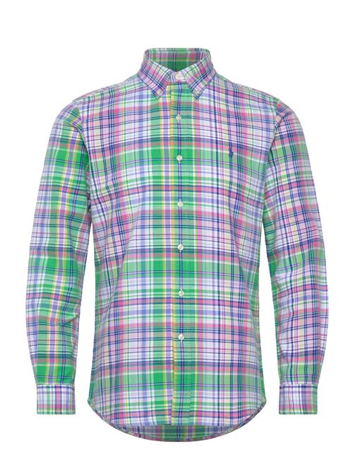 Custom Fit Plaid Oxford Shirt Polo Ralph Lauren Green