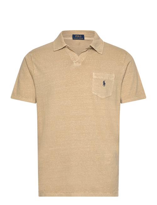 Standard Fit Cotton-Linen Polo Shirt Polo Ralph Lauren Beige