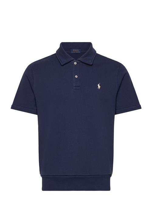 Loopback Fleece Polo-Collar Sweatshirt Polo Ralph Lauren Navy