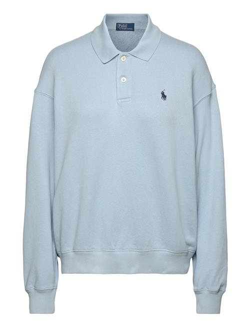 Lightweight Fleece Long-Sleeve Polo Polo Ralph Lauren Blue