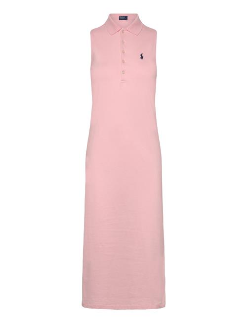 Stretch-Cotton Sleeveless Polo Dress Polo Ralph Lauren Pink
