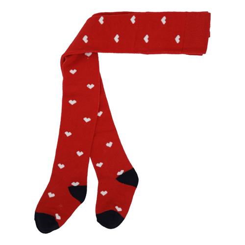 Flöss Vera Strømpe Poppy Red Heart  Poppy Red Heart-116/122 cm  Rød  116/122 cm  kvinde