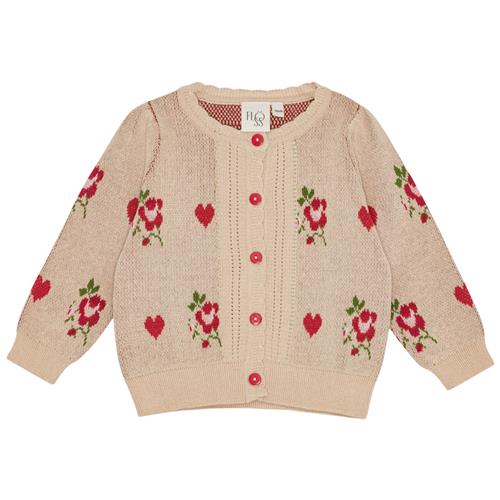 Flöss Amelia Cardigan Soft Pink  Soft Pink-116 cm  Lyserød  116 cm  kvinde