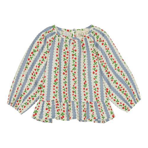 Flöss Ella Bluse Ella Aop  Ella Aop-128 cm  Blå  128 cm  kvinde