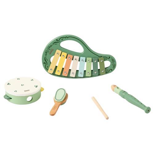 Classic World Vintage Musiksæt Green  2-6 Y WoodenToys   2-6 år 18 M+ Unisex