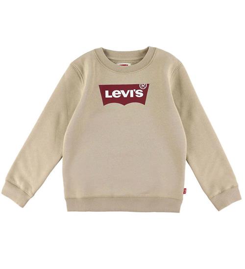 Levis Sweatshirt - Batwing - White Pepper m. Rød
