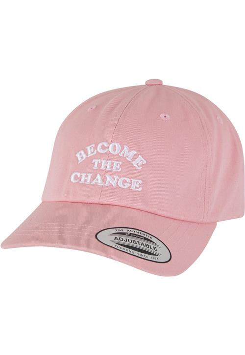 Mister Tee Hætte 'Become Change'  lyserød / hvid