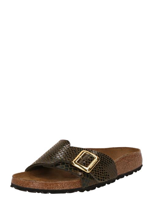 BIRKENSTOCK Pantoletter 'Catalina'  mørkebrun / sort