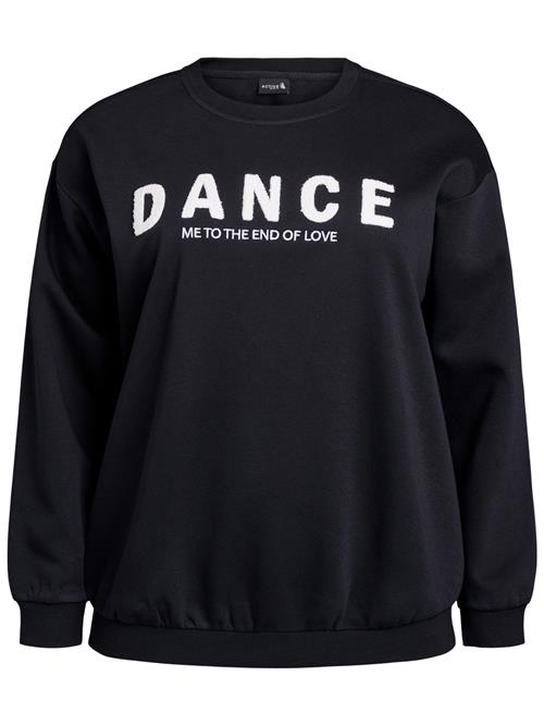 Se Active by Zizzi Pullover 'Cannie'  sort / hvid ved About You