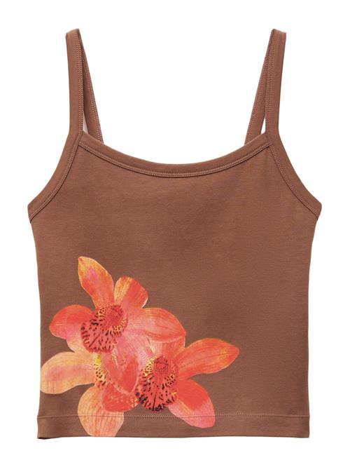 Pull&Bear Overdel  brun / orange / fersken / hummer