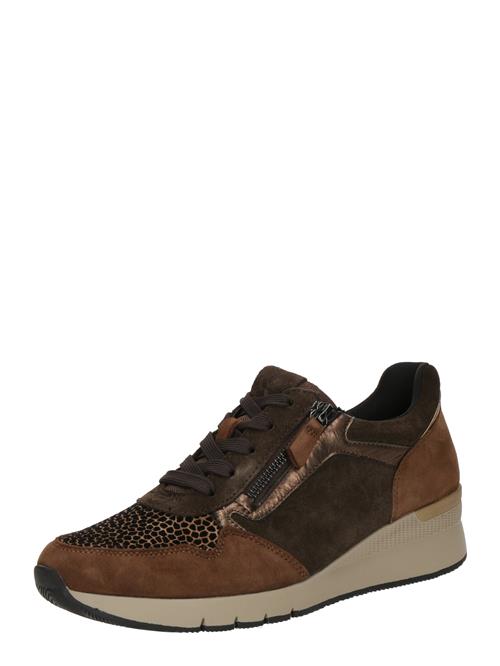 GABOR Sneaker low  brun / umbra / mørkebrun / sort