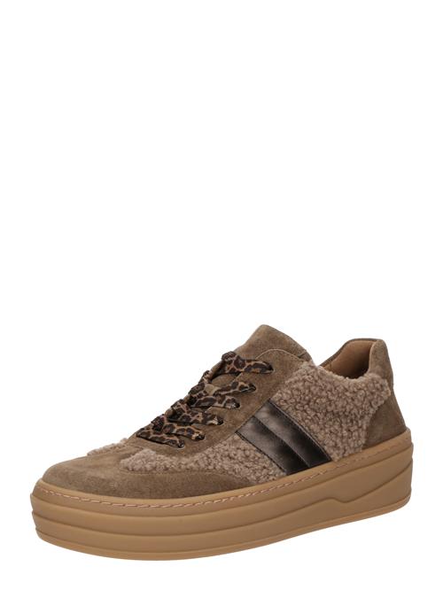 GABOR Sneaker low  brun / choko / brokade