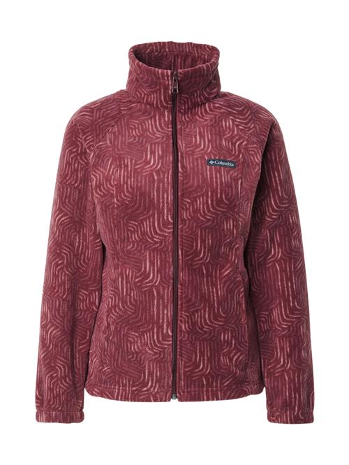 COLUMBIA Funktionsfleecejakke 'Benton Springs™'  mørkegrå / cranberry / hvid