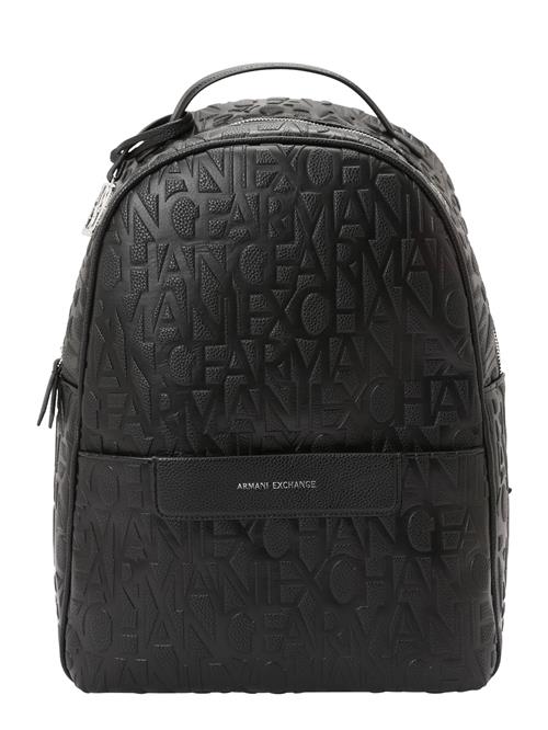 ARMANI EXCHANGE Rygsæk 'Liz Pebble'  sort / sølv