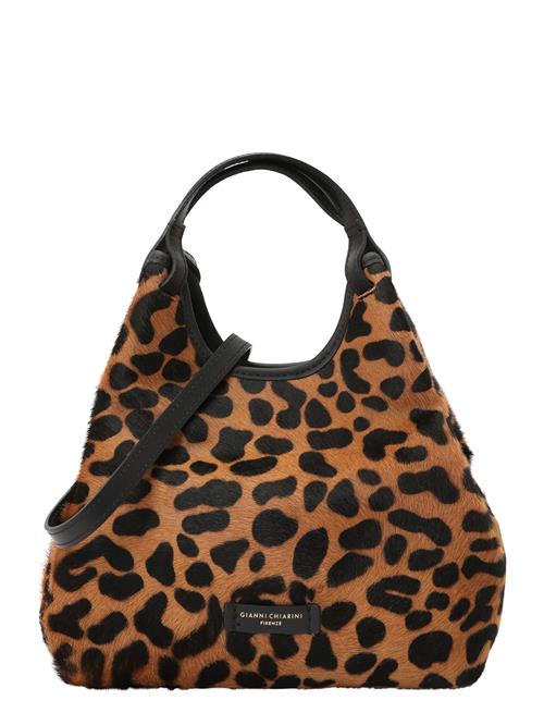 Gianni Chiarini Skuldertaske 'DUA'  cognac / sort