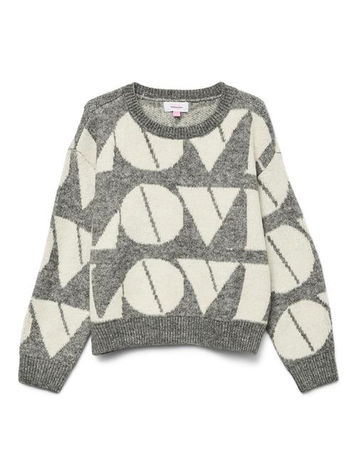 Vero Moda Girl Pullover 'VMLove'  ecru / grå-meleret