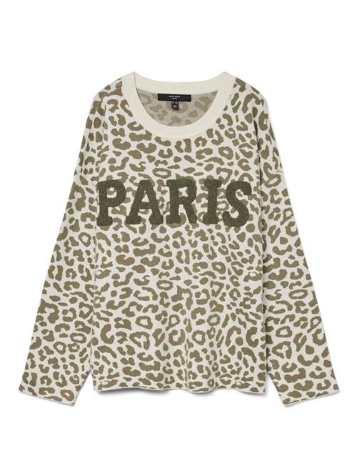 Vero Moda Curve Pullover ''VMCTRES BIEN'  oliven / uldhvid