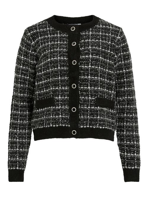 Se VILA Cardigan 'VIAudrey'  sort / hvid ved About You