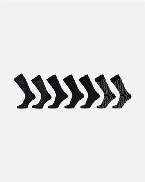Strømper 7-pak | Bambusviskose | Sort