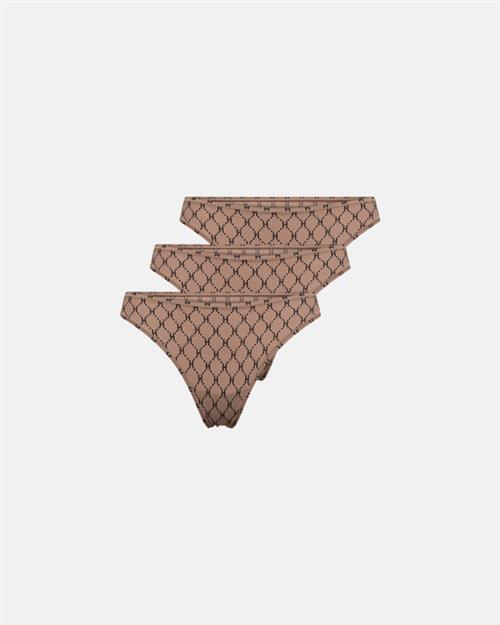 String "logo" 3-pak | Sand