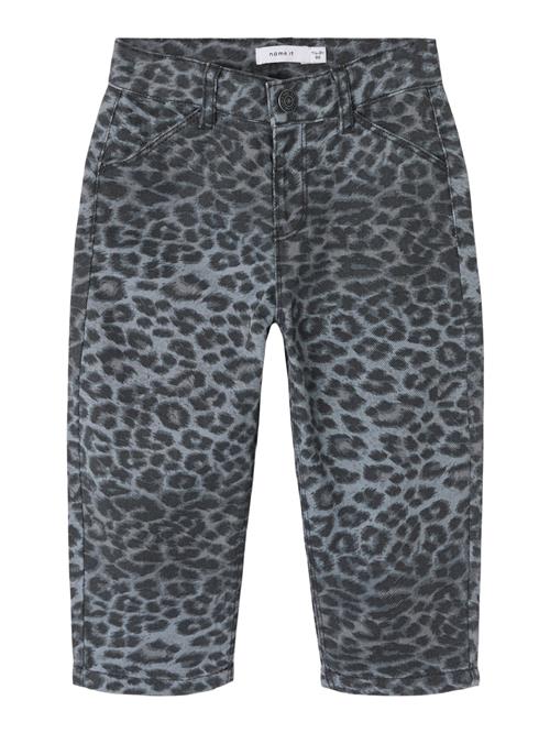 NAME IT Mom Jeans Bella Twill Nght Owl Grey Leopard