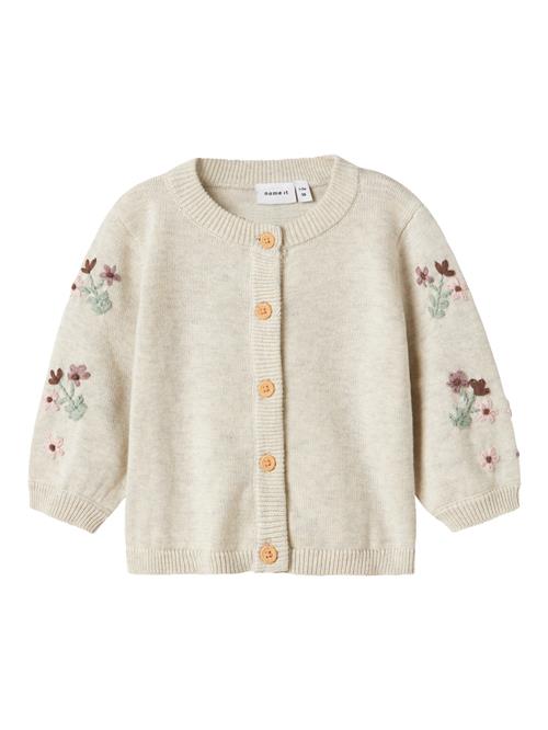Se NAME IT Strik Cardigan Bussy Peyote Melange hos SmartKidz