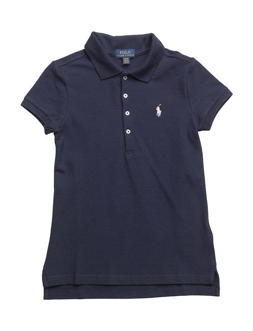 Stretch Mesh Polo Shirt Ralph Lauren Kids Blue