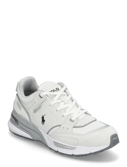 Trackster 250 Suede & Mesh Sneaker Polo Ralph Lauren White