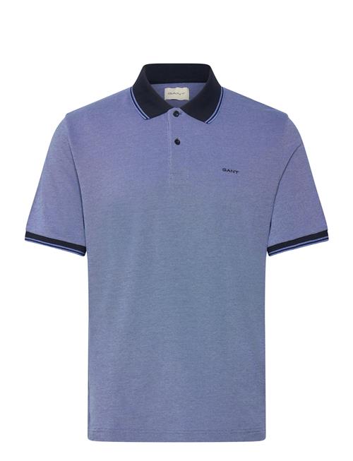 4-Col Oxford Ss Pique GANT Blue