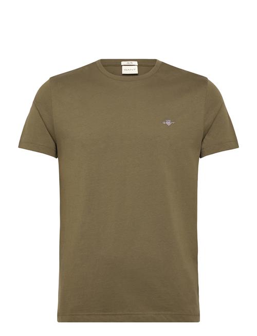Slim Shield Ss T-Shirt GANT Khaki