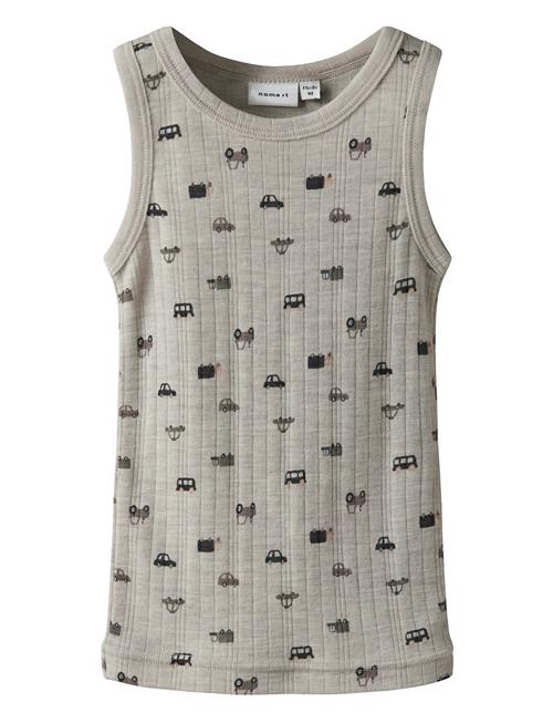 Nmmwang Wool Needle Tank Top Noos Name It Beige