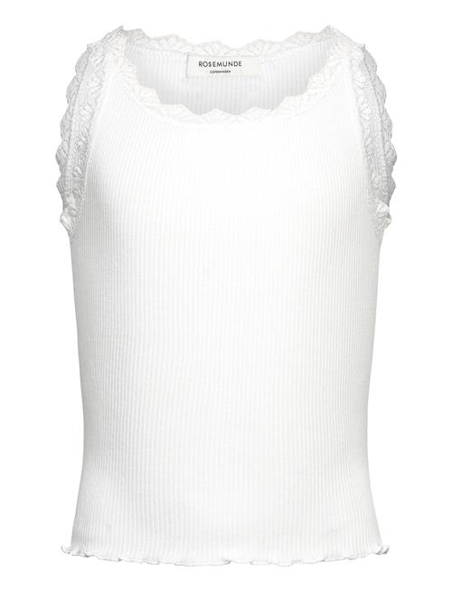 Rkbalta Sl Top W/ Lace Cropped Rosemunde Kids White
