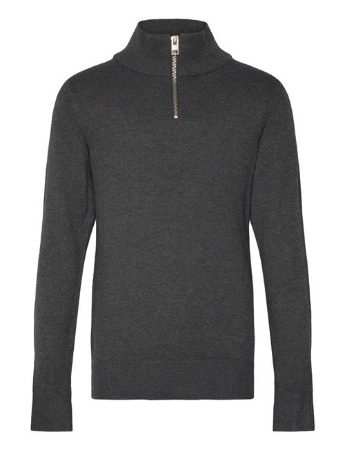 Jack & Jones Jjeemil Knit Half Zip Noos Jnr Jack & J S Grey
