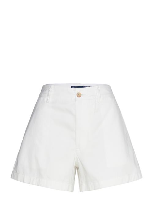 Cotton Chino Short Polo Ralph Lauren White