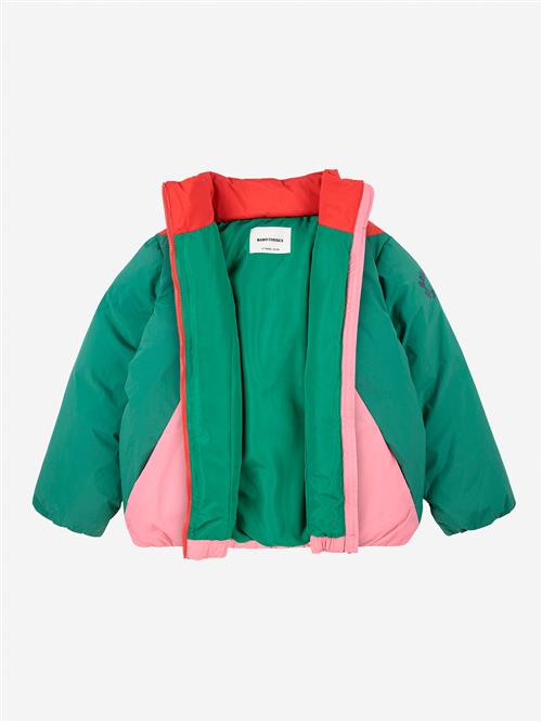 Bobo Choses Tic Tac Toe Color Block Anorak Multicolor  Multicolor 8-9 Years  Grøn  8-9 år  kvinde