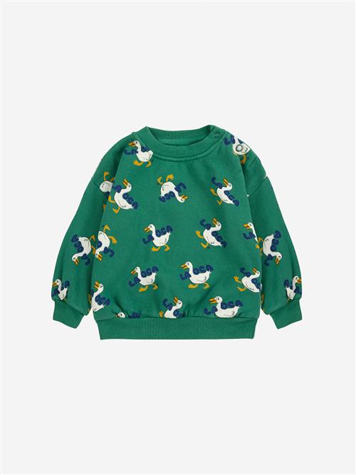 Bobo Choses La Oca All Over Sweatshirt Green  Green 24 Months  Grøn  2 år  Unisex