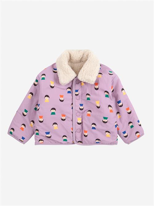 Bobo Choses Game Pawns All Over Vendbar Jakke I Fåreskind Lavender  Lavender 24 Months  Lilla  2 år  Unisex