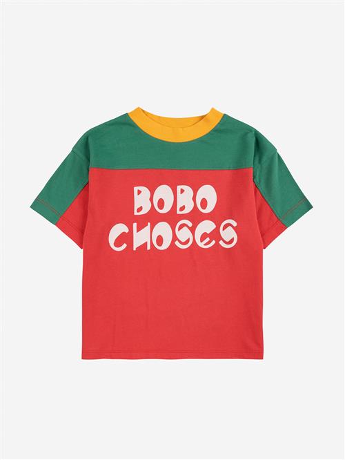 Bobo Choses Bobo Choses Color Block T-shirt Multicolor  Multicolor 10-11 Years  Rød  10-11 år  mand