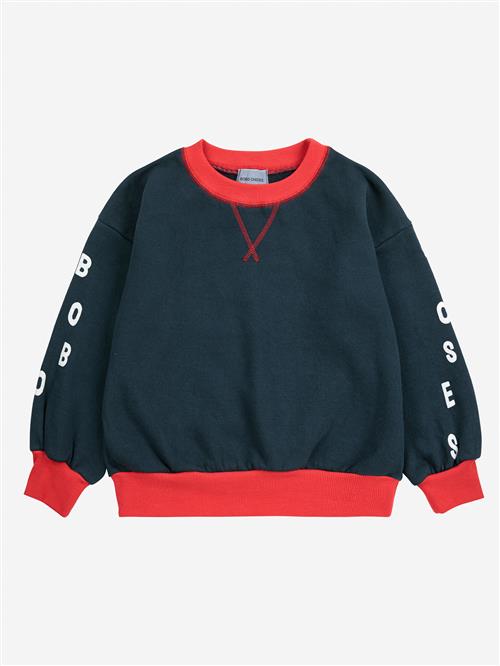 Bobo Choses Bobo Choses Color Block Sweatshirt Midnight Blue  Midnight Blue 10-11 Years  Blå  10-11 år  mand
