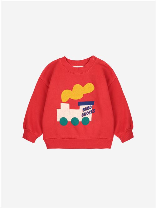 Bobo Choses Bobo Choo Choo Sweatshirt Red  Red 24 Months  Rød  2 år  Unisex
