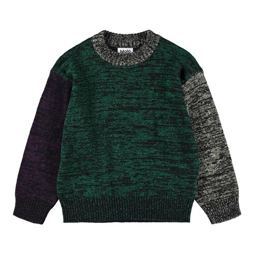 Molo Brian Strikket Sweater Mix Colour  Mix Colour 110/116 cm  Grøn  110/116 cm  mand