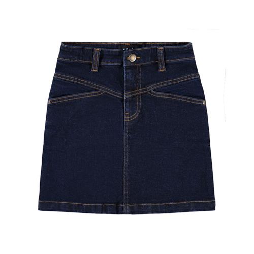 Molo Baji Denim Nederdel Raw Blue  Raw Blue 134/140 cm  Blå  134/140 cm  kvinde