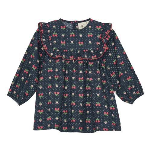 Flöss Sofia Kjole Navy Space Berry  Navy Space Berry-110 cm  Marineblå  110 cm  kvinde