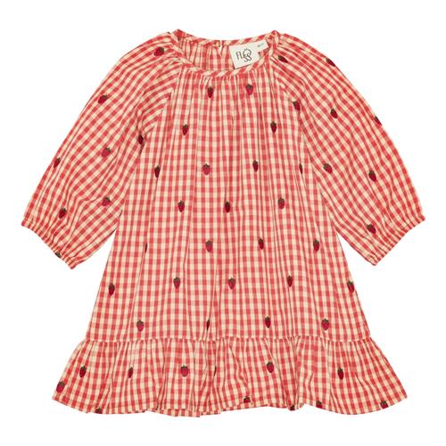 Flöss Molly Kjole Berry Gingham  Berry Gingham-104 cm  Rød  104 cm  kvinde