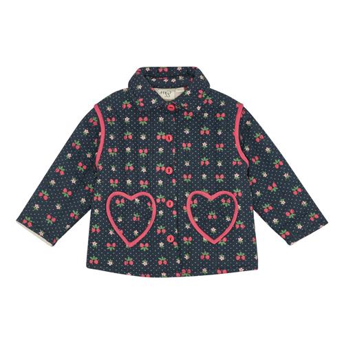 Flöss Sofia Jakke Navy Space Berry  Navy Space Berry-128 cm  Marineblå  128 cm  kvinde